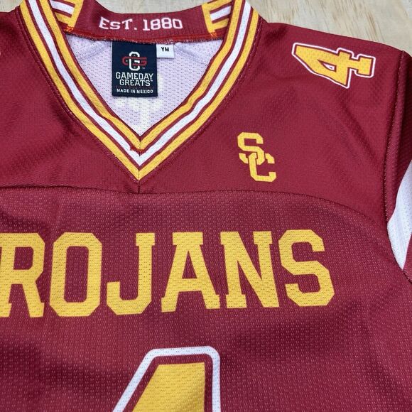 NEW YOUTH Mario Williams #4 USC Trojans Gameday Greats Football Jersey Medium - Picture 10 of 10
